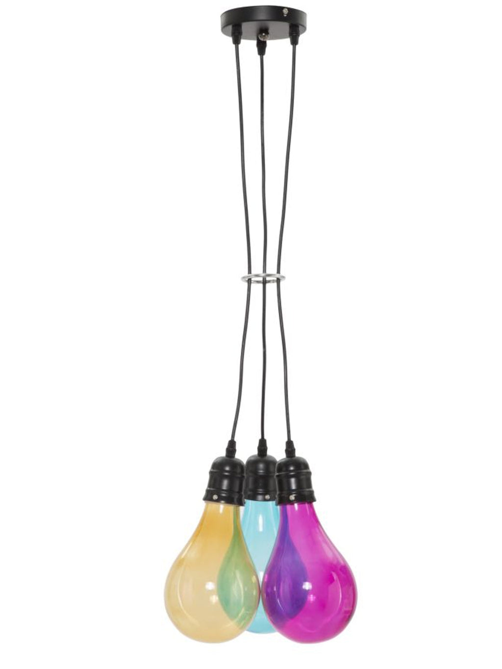 Lampadario a sospensione in vetro, Ø25x135 cm – Oklahoma Luci