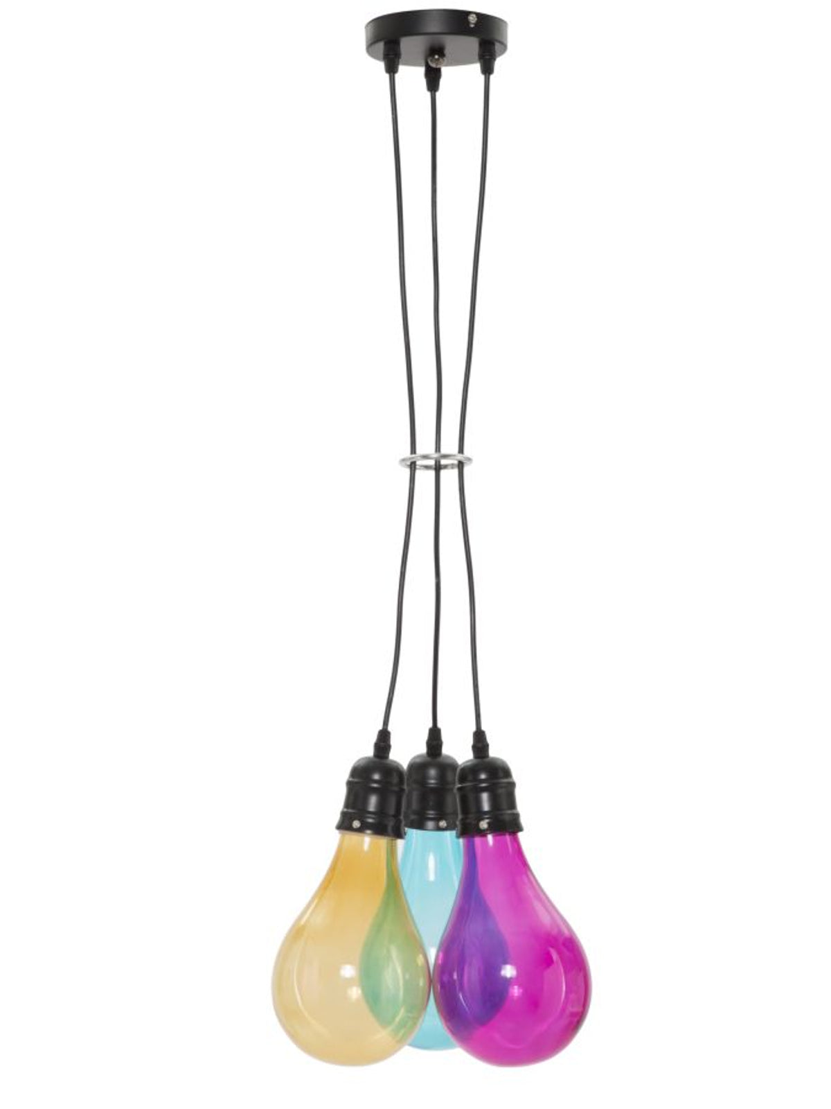 Lampadario a sospensione in vetro, Ø25x135 cm – Oklahoma Luci