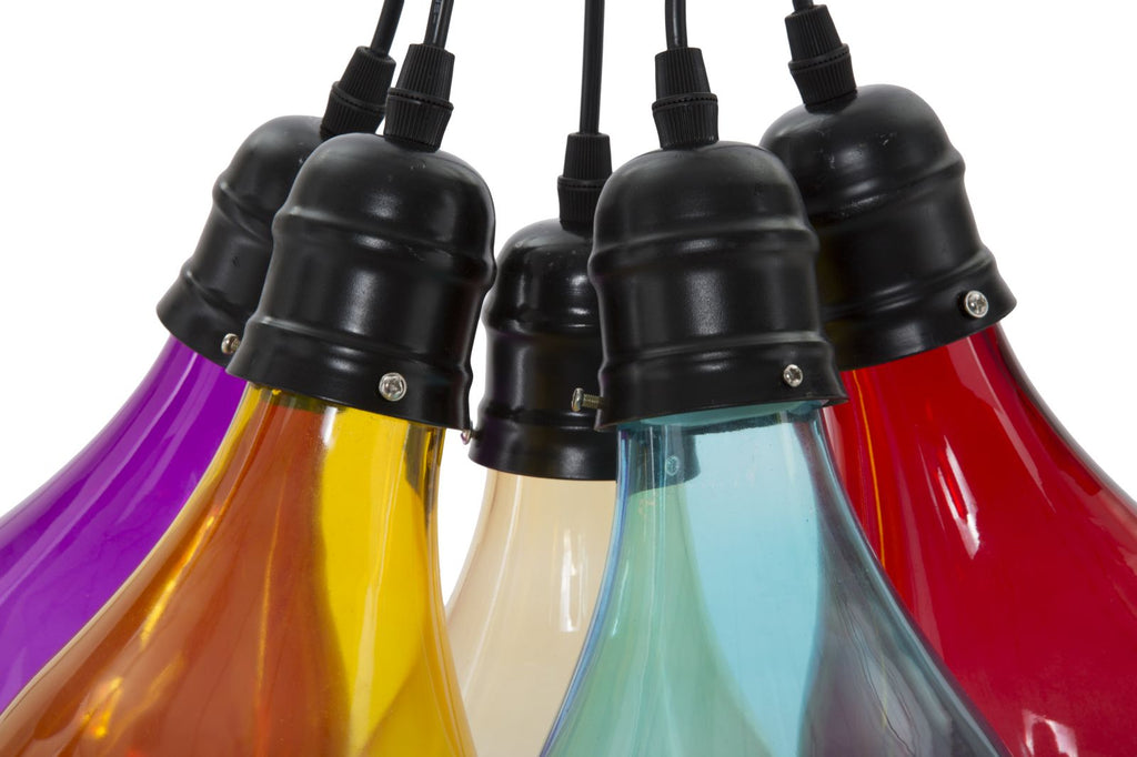 Lampadario Oklahoma 5 Luci, Ø40x135 cm
