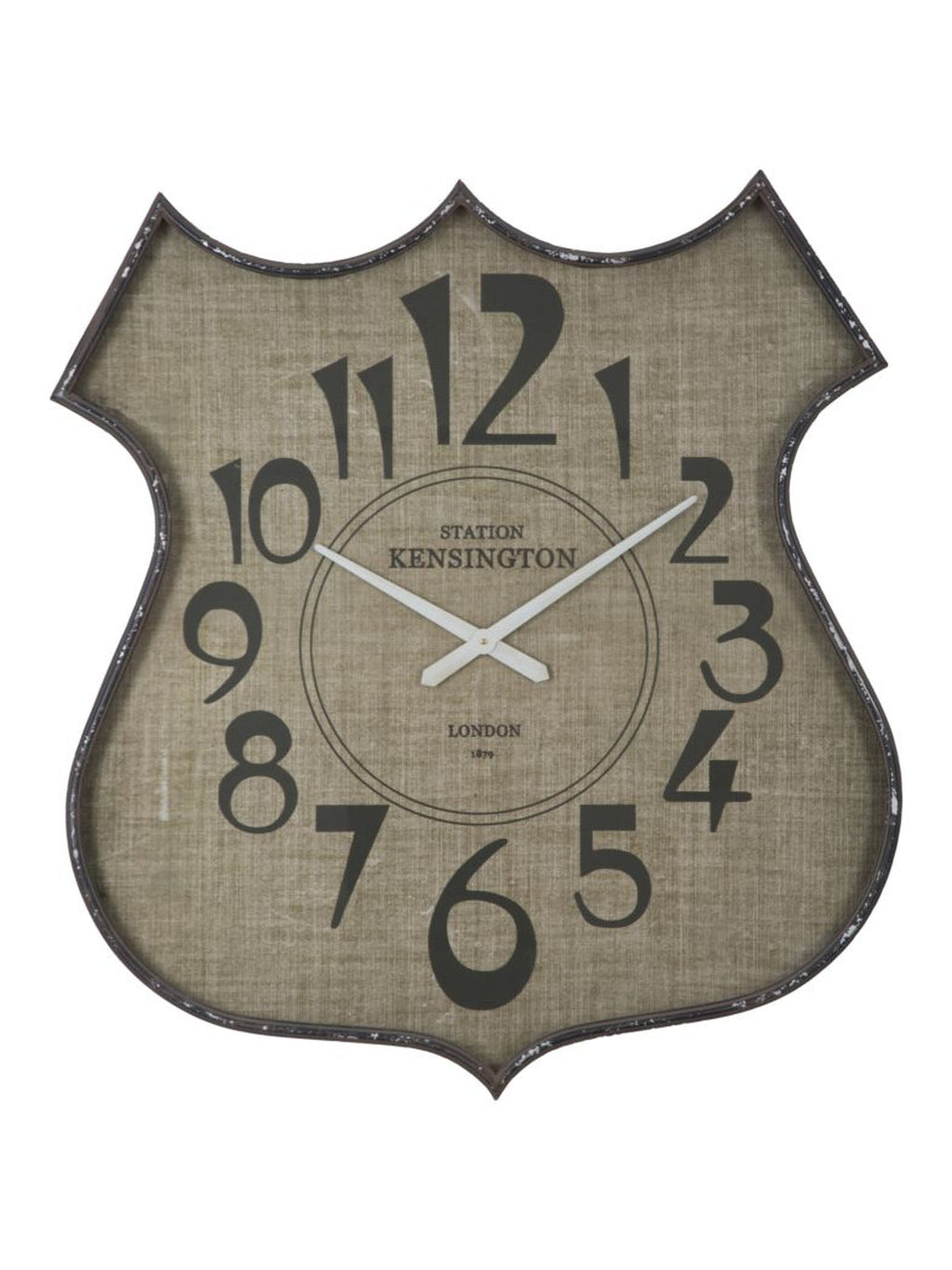 Orologio da parete in legno oro, 83x7x90 cm – Saddle