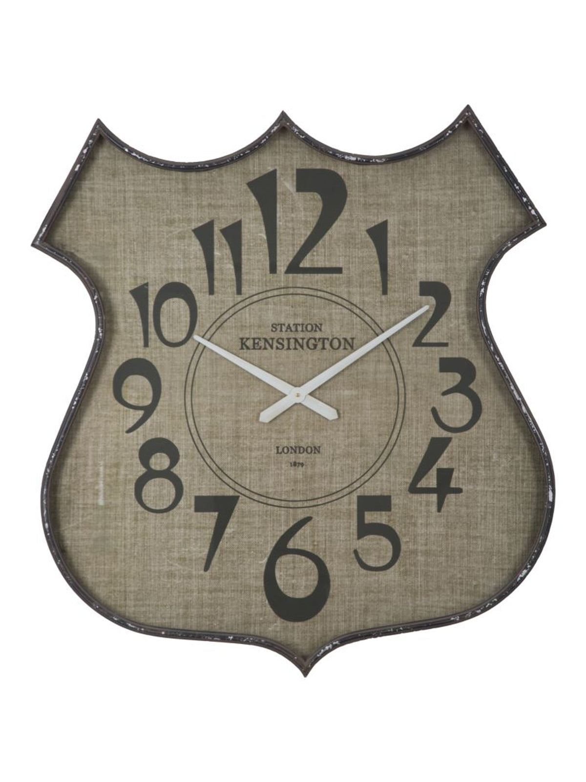 Orologio da parete in legno oro, 83x7x90 cm – Saddle