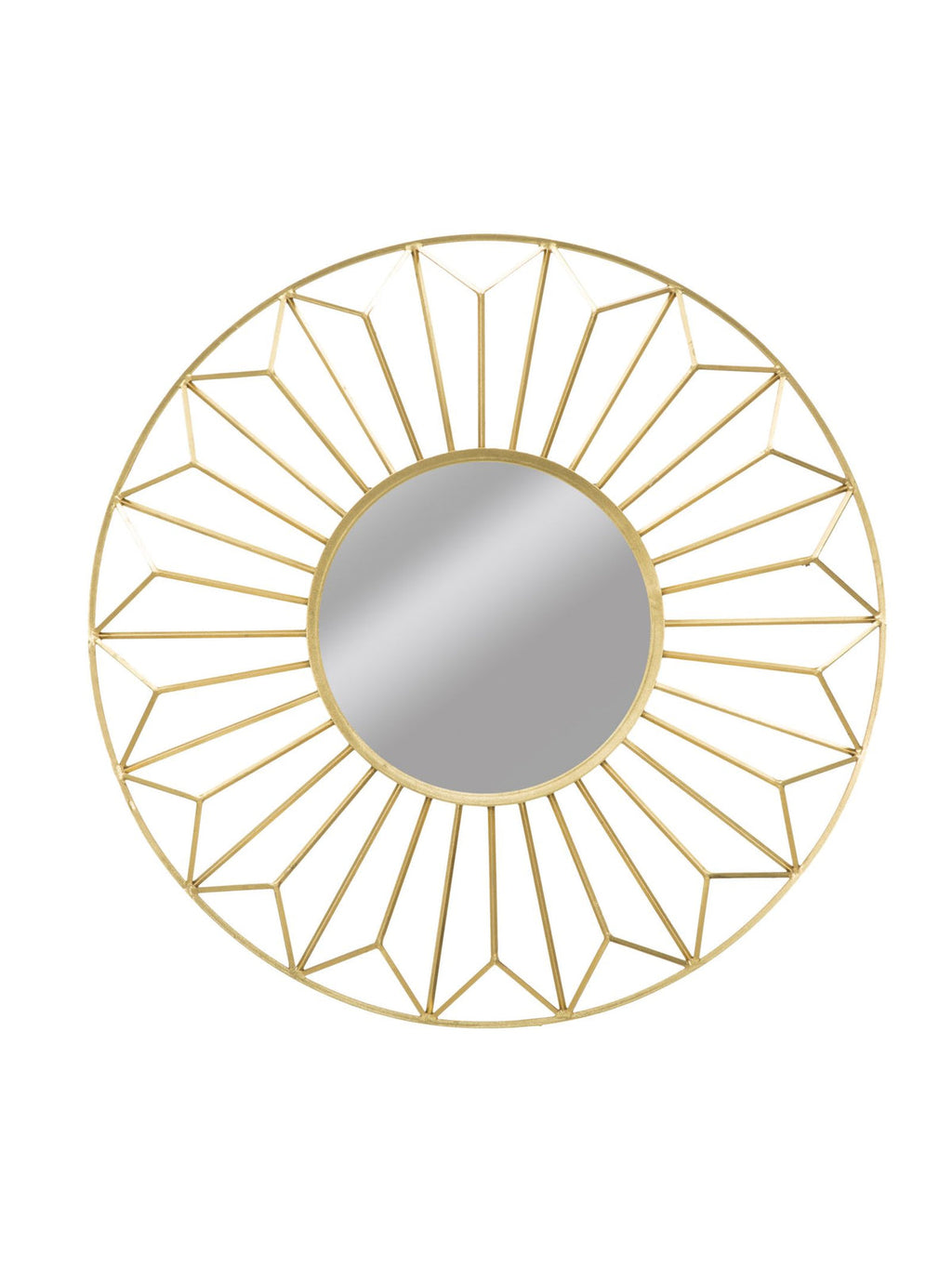 Specchio da parete in metallo, Ø107x10 cm – Glam Ozih