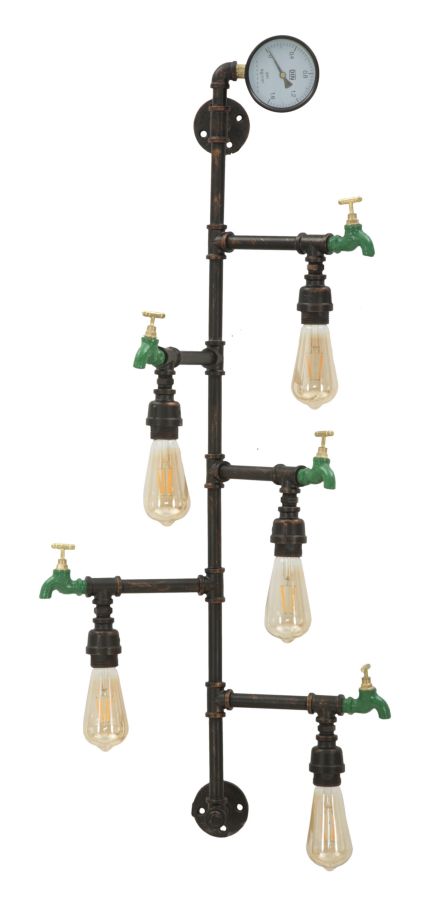 Lampada da muro Manhattan 5 Luci, 50x30x105 cm