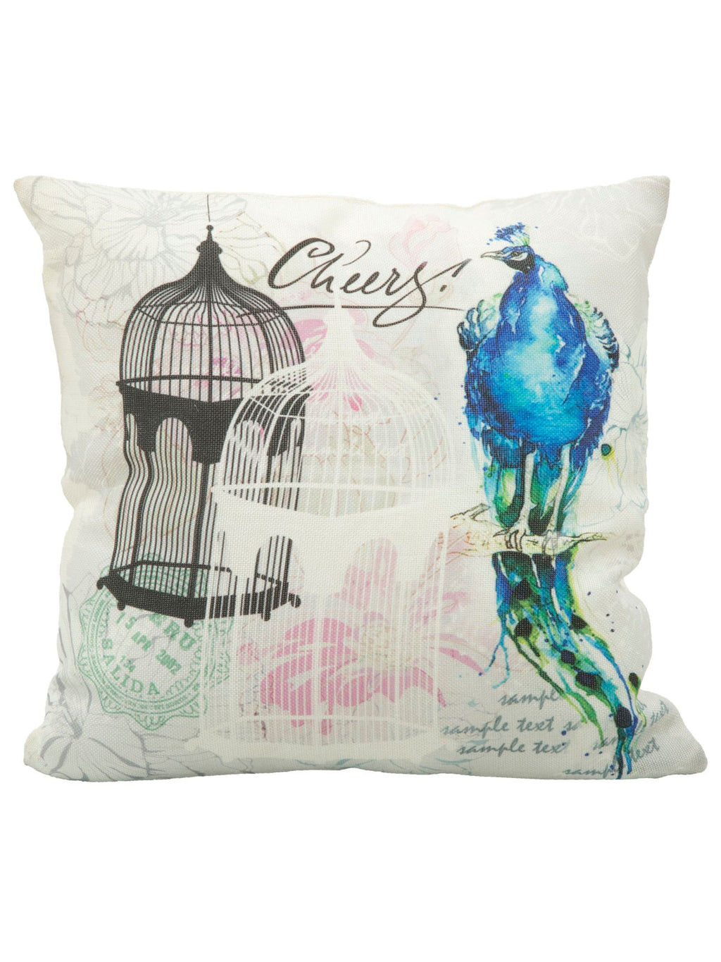 Cuscino decorativo in tessuto, 40x40 cm – Bird C