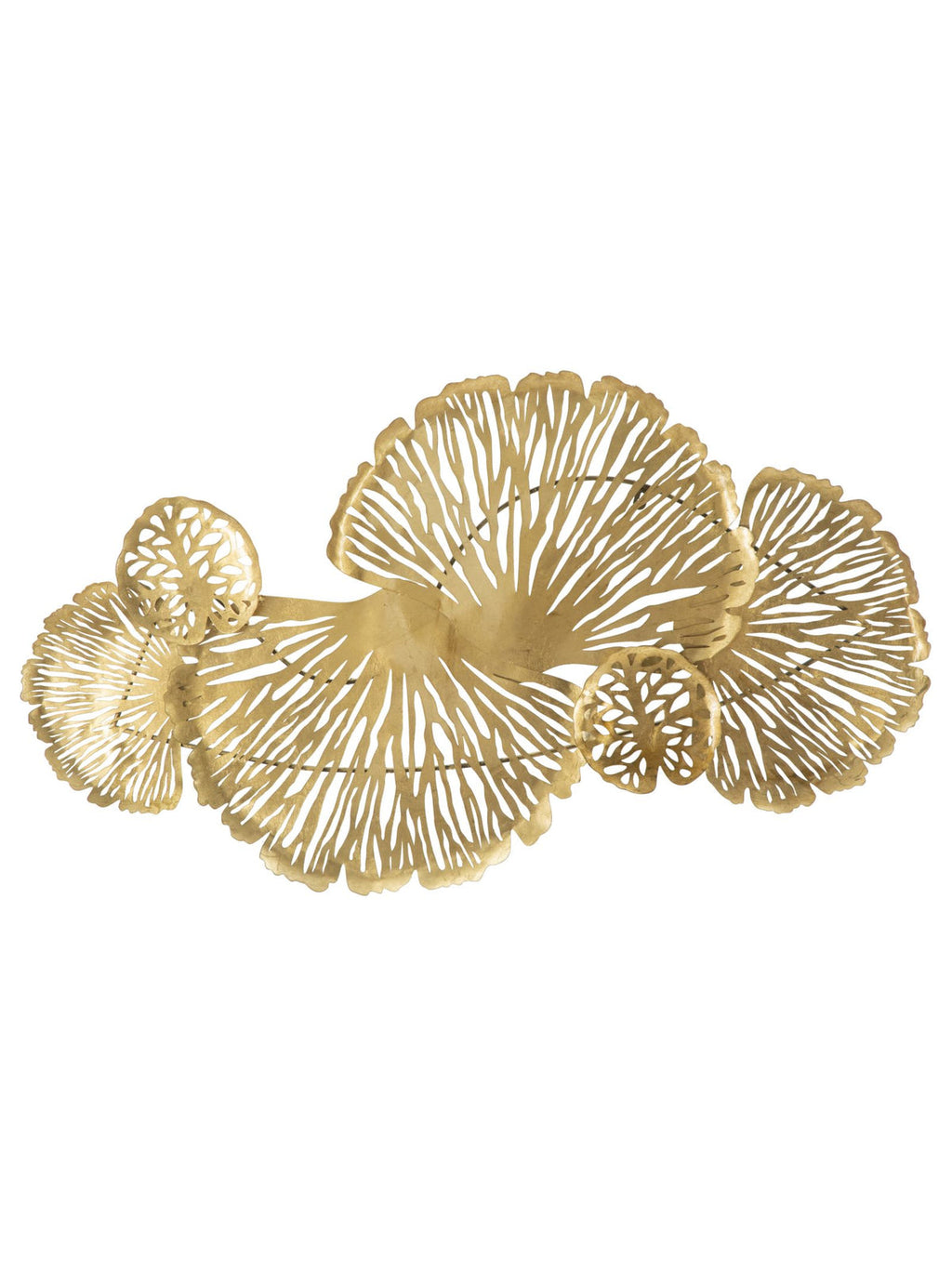 Pannello decorativo da parete in ferro oro, 115x5x64 cm – Iris Verticale