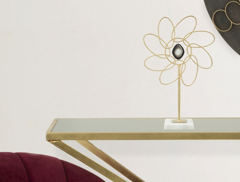 Decorazione Glam Daisy, 24x10x37,5 cm
