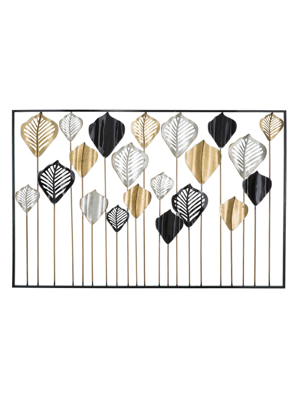 Pannello decorativo da parete in ferro, 120x2,5x78,5 cm – Lex A