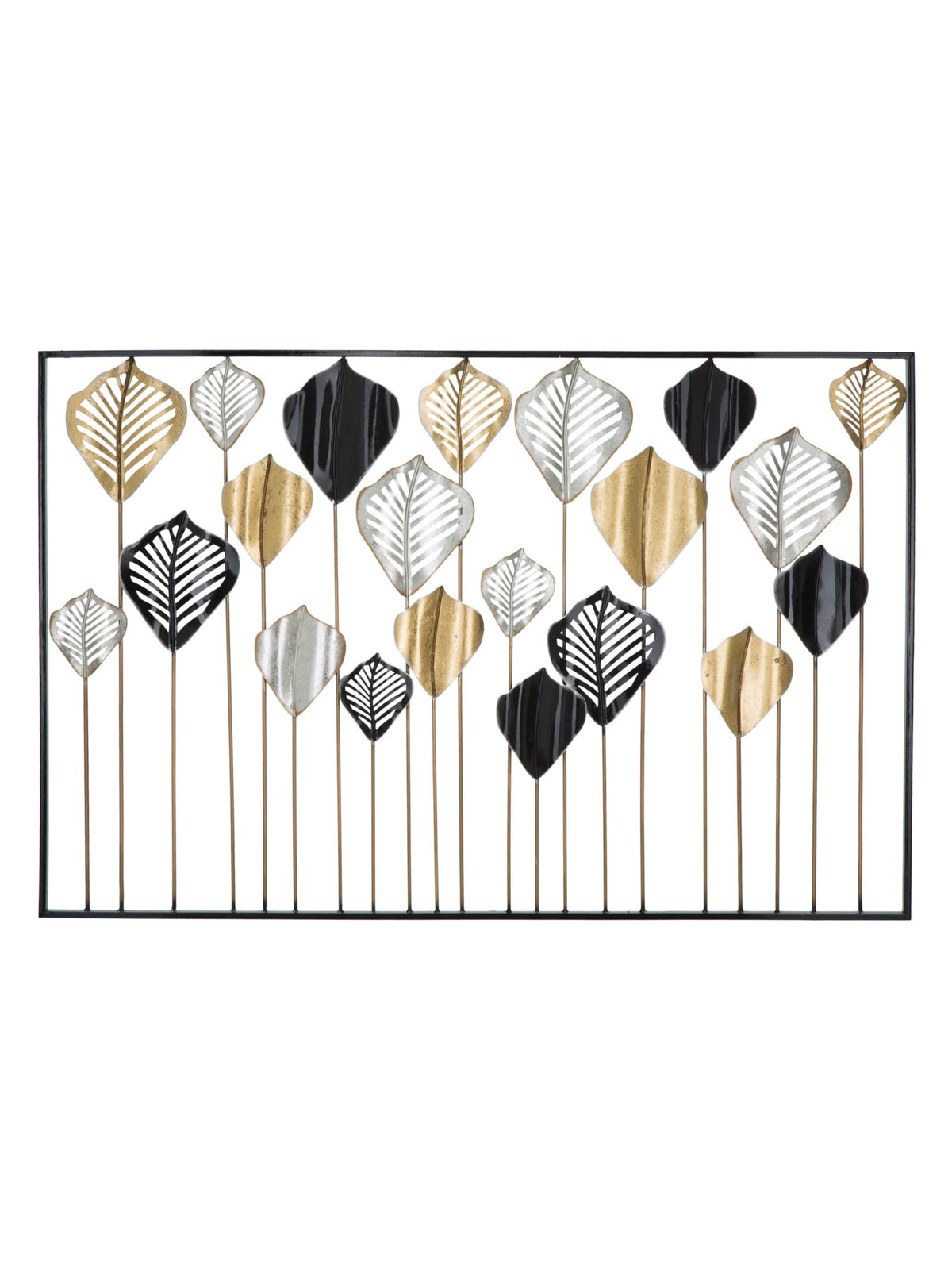 Pannello decorativo da parete in ferro, 120x2,5x78,5 cm – Lex A