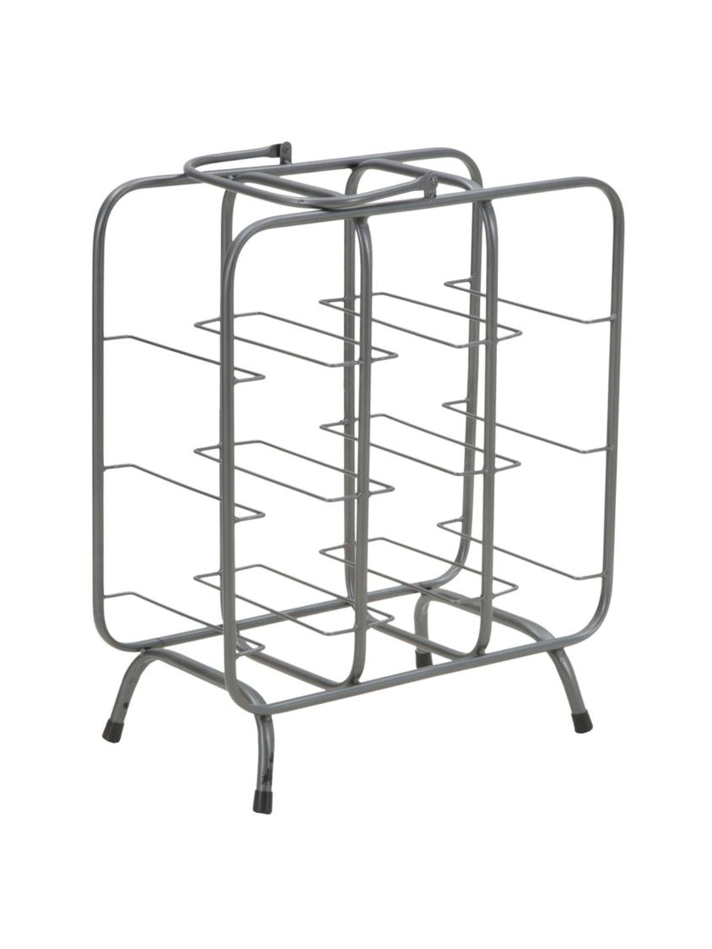 Portabottiglie in metallo nero, 40x23x47,5 cm – Rack Quadrato