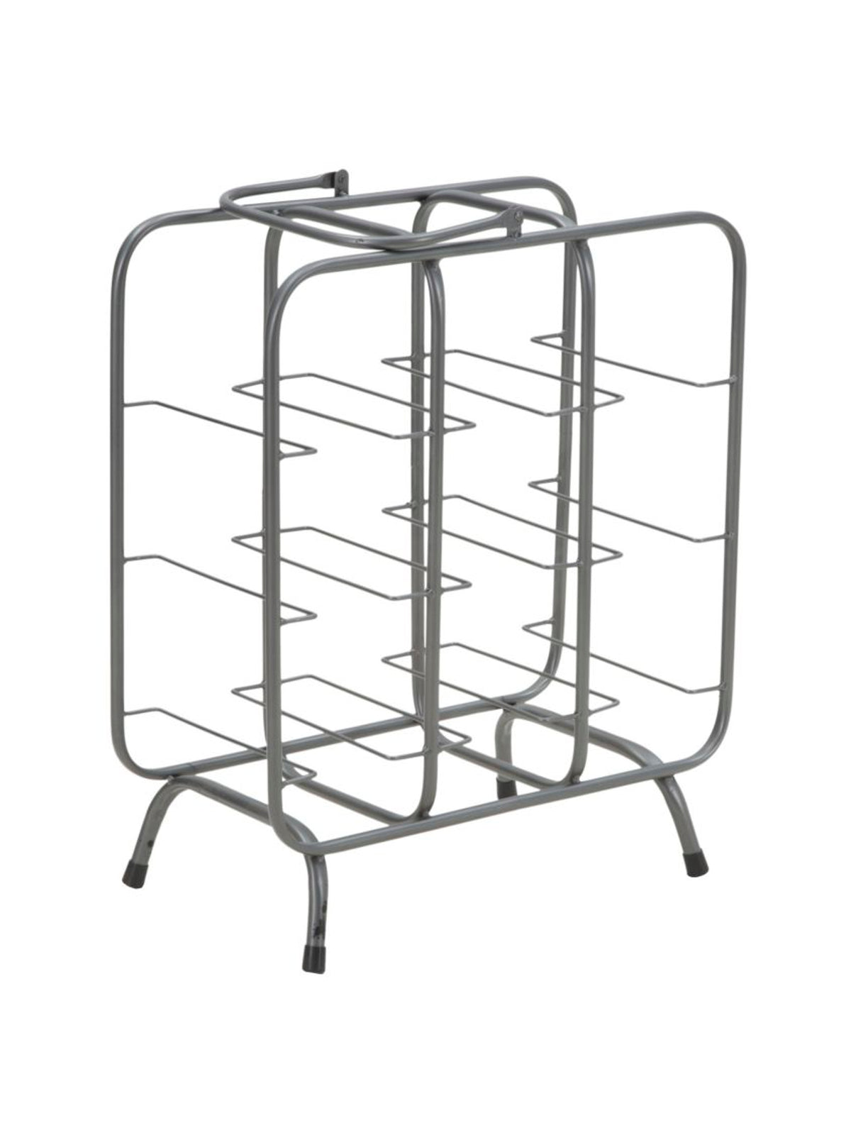 Portabottiglie in metallo nero, 40x23x47,5 cm – Rack Quadrato