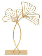 Scultura decorativa in metallo oro, 25x8,5x35 cm – Leaf Glam