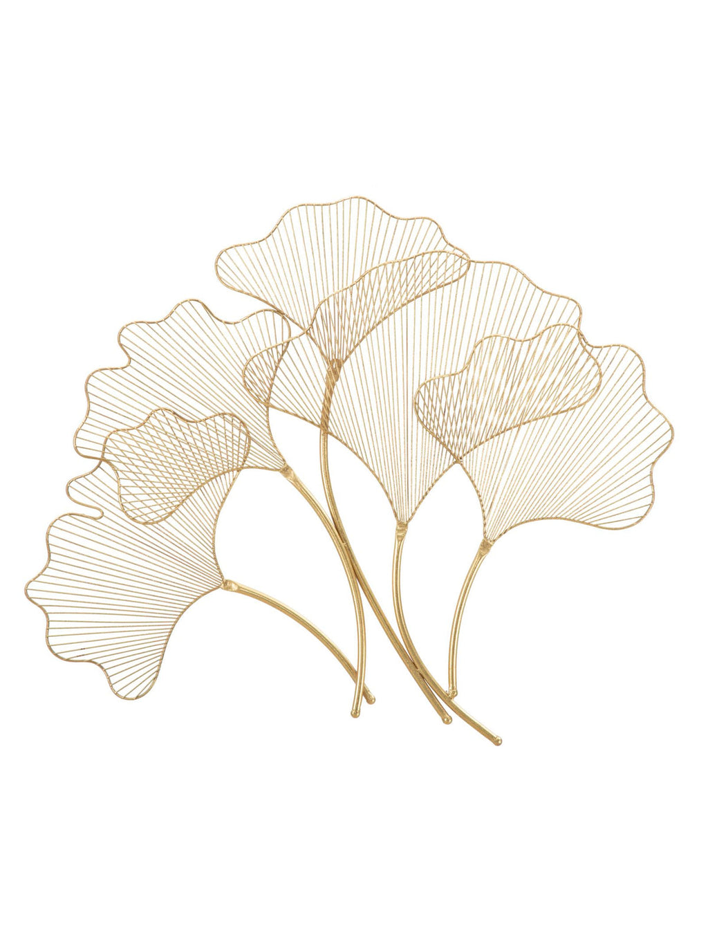 Pannello decorativo da parete in ferro oro, 79x5x68 cm – Glam Leaf