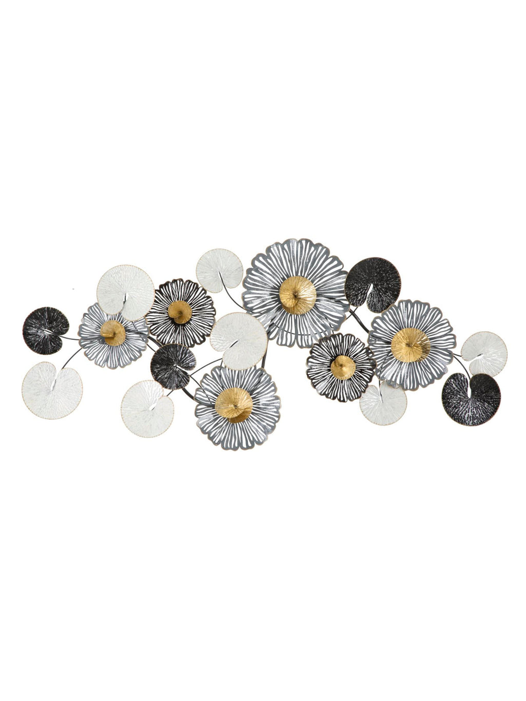 Pannello decorativo da parete in ferro, 143x8,5x64 cm – Troby