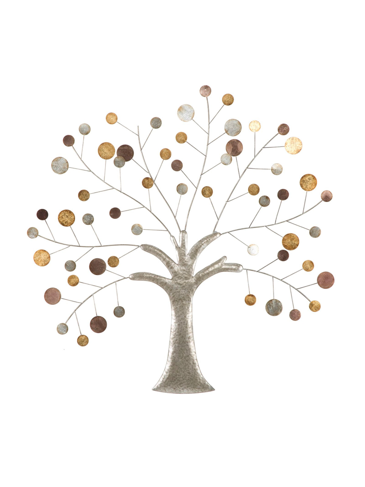 Pannello decorativo da parete in metallo, 88x2,5x88 cm – Tree