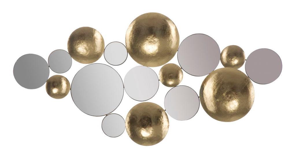 Pannello Gold Mirror Glam, 118x2,5x60 cm