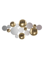 Pannello decorativo da parete in metallo oro, 118x2,5x60 cm – Mirror Glam