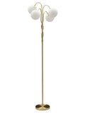 Lampada da terra in metallo bianco, Ø54x176 cm – Glamy