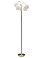 Lampada da terra in metallo bianco, Ø54x176 cm – Glamy