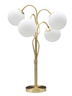 Lampada da tavolo in metallo bianco, Ø53x74 cm – Glamy