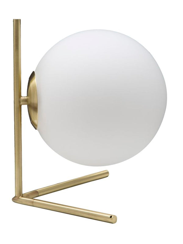 Lampada da tavolo in metallo bianco, 25x25x27 cm – Glamy Low