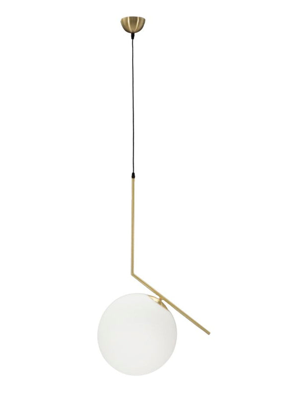 Lampadario a sospensione in metallo bianco, 50x30x100 cm – Glamy