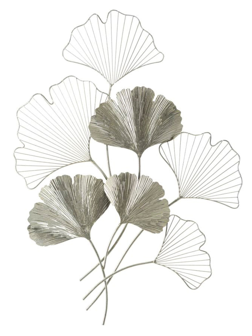 Pannello decorativo da parete in ferro argento, 62x4x86 cm – Goxy Silver