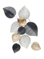 Pannello decorativo da parete in ferro, 62,5x5,5x40 cm – Half Leaf B