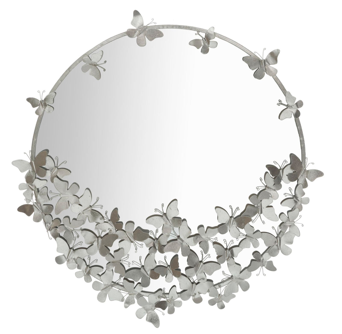 Specchio Farfalle Round Silver - foto 1