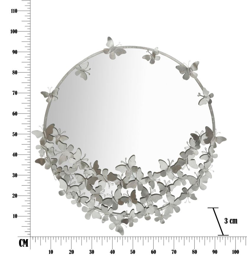 Specchio Farfalle Round Silver - foto 7