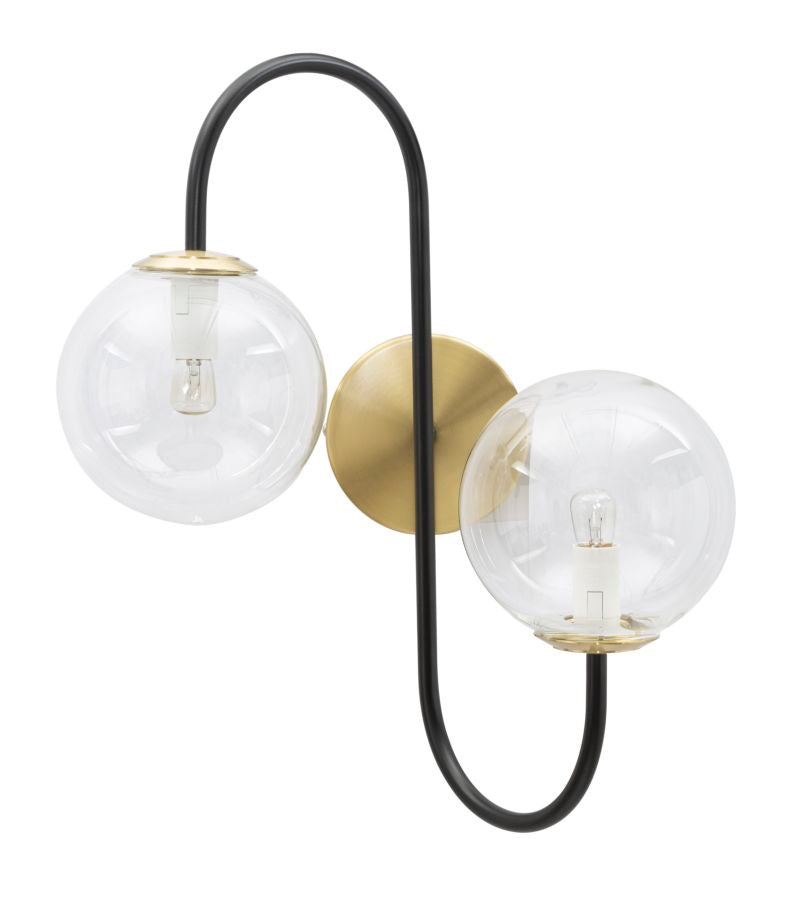 Lampada da muro Iron Black, 36x24x45 cm