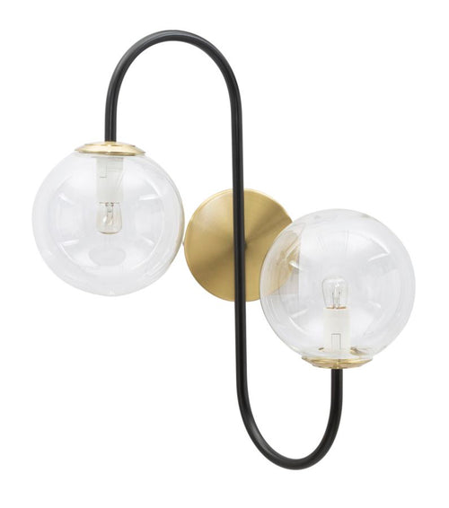 Lampada da muro Iron Black, 36x24x45 cm