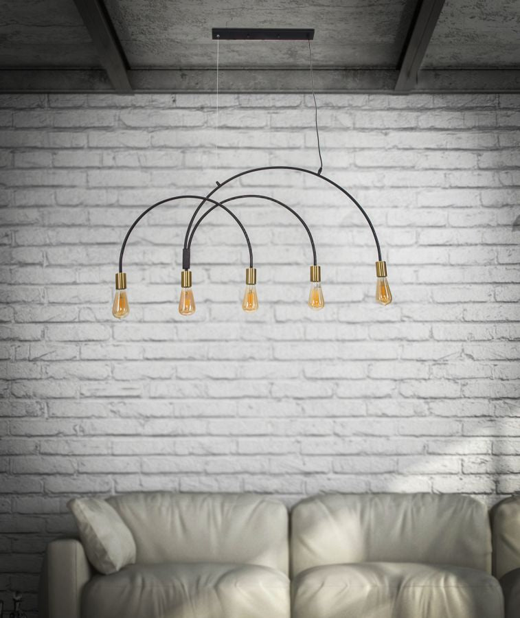 Lampadario Darky M, 104x5x50 cm