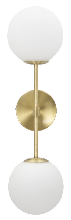 Lampada da muro Glamy Doppia, 15x21x55 cm