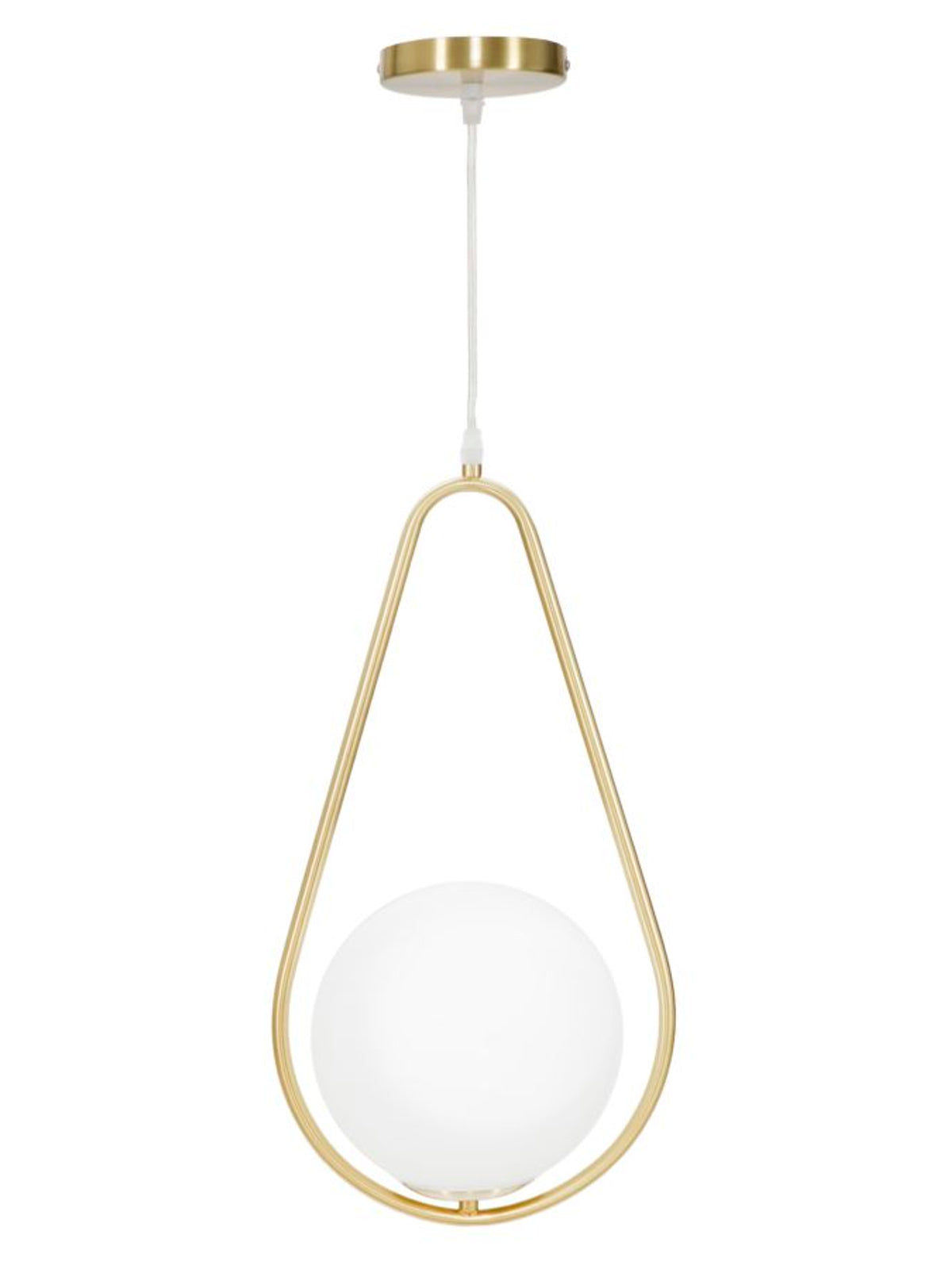 Lampadario a sospensione in metallo oro, 24x20x46 cm – Glamy Drop