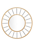 Specchio da parete in metallo oro, Ø81x6,5 cm – Glam