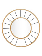 Specchio da parete in metallo oro, Ø81x6,5 cm – Glam