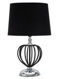 Lampada da tavolo in metallo nero, Ø28x44,5 cm – Darky Silver
