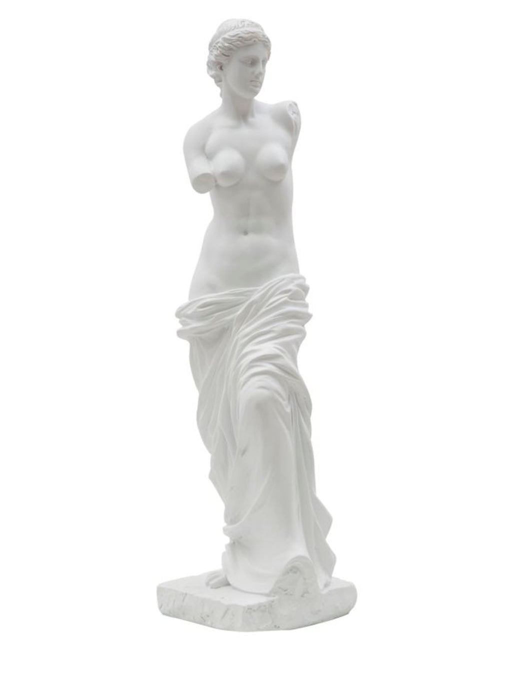 Scultura decorativa in resina bianca, 14x12x49 cm – Statua Woman