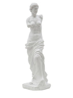 Scultura decorativa in resina bianca, 14x12x49 cm – Statua Woman