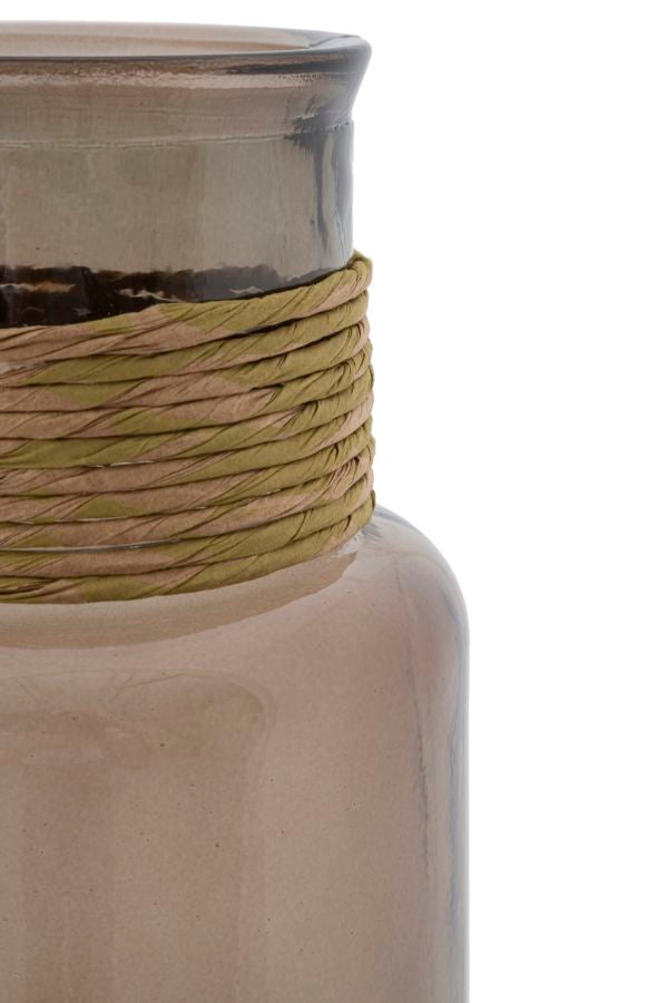 Vaso Rope Noa vetro Riciclato, Ø15x45 cm