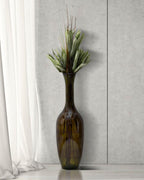 Vaso Jarron vetro Riciclato Green, Ø30x100 cm