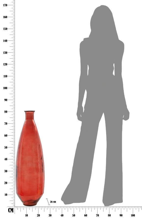 Vaso Adobe vetro Riciclato, Ø26x80 cm