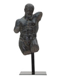 Scultura decorativa in resina nera, 26x22x57,5 cm – Museum Man