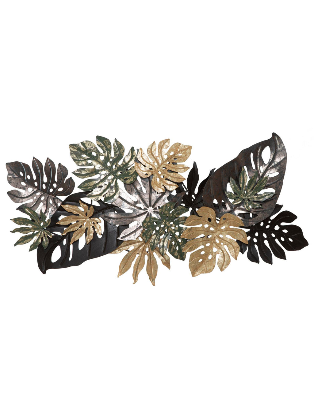 Pannello decorativo da parete in ferro, 133x10x67 cm – Antique Leaf