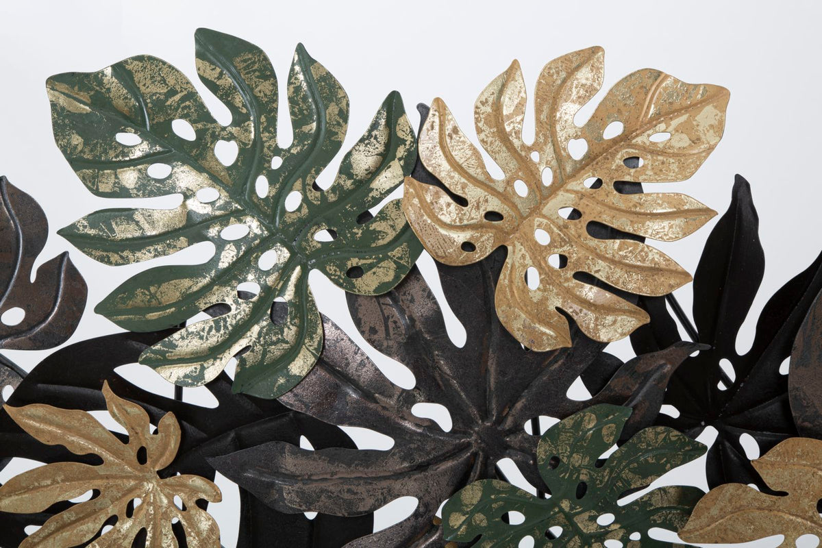 Pannello in ferro Antique Leaf, 133x10x67 cm