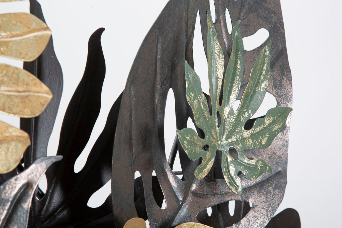 Pannello in ferro Antique Leaf, 133x10x67 cm
