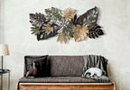 Pannello in ferro Antique Leaf, 133x10x67 cm