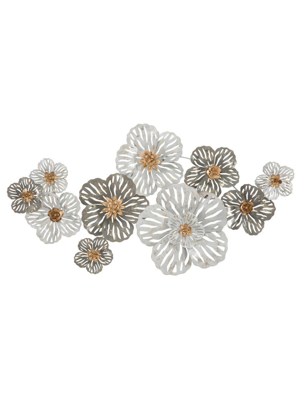 Pannello decorativo da parete in ferro, 140x10x74,5 cm – Lory