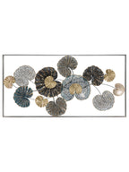 Pannello decorativo da parete in ferro rame, 134,5x8x68,5 cm – Frame