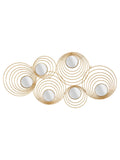 Pannello decorativo da parete in ferro, 90x2,5x45 cm – Rays